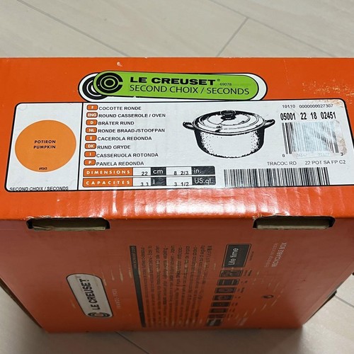 Casseruola Le Creuset Cocotte Rondo 22 cm 3,5 qt zucca arancione ghisa smaltata - Foto 4 di 7