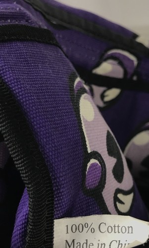 Kidrobot Canvas Collection Messenger/Borsa a tracolla 12x12 Nero Y2K Anime/Art HTF - Foto 13 di 16