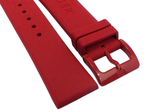 Tommy Hilfiger Men’s Watch 1791323 Quartz Silicone With Strap Red Dial 43mm - Picture 3 of 4