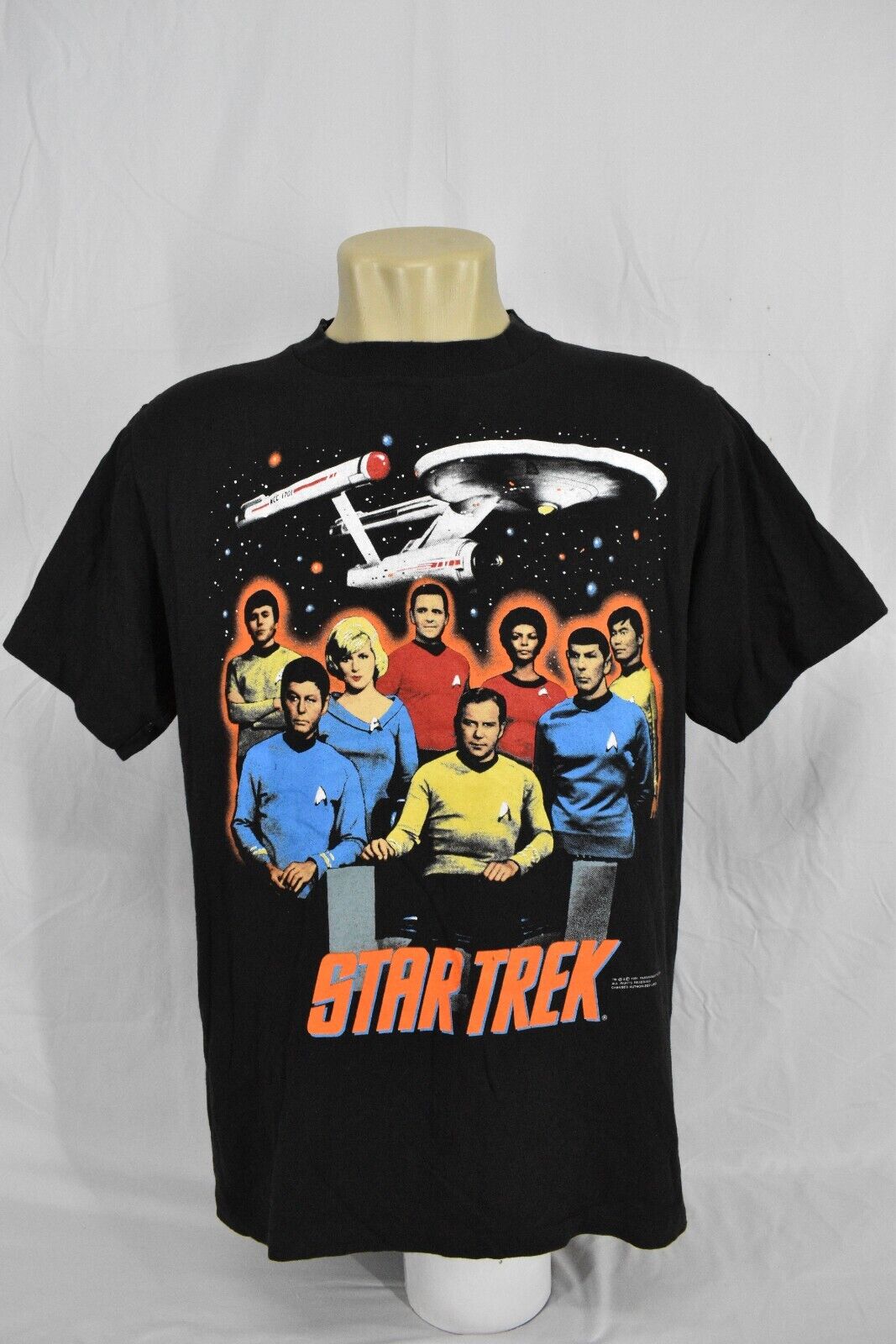 Vintage 1991 Changes Printed T-Shirt Star Trek,Color:Black,Size:L