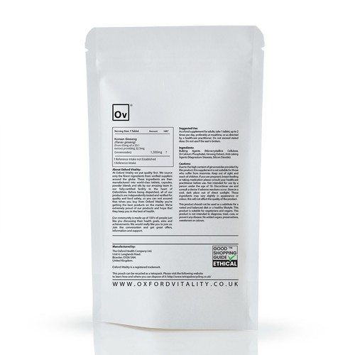 Compresse di radice di ginseng da 1.300 mg: alta energia, circolazione, memoria - Imagen 2 de 5
