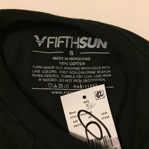 Fifth Sun Herren NASA Out of this World Vater Weltraum schwarz Vatertag Größe Small neu mit Etikett - Bild 4 von 4