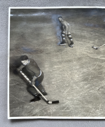 ANTIQUE ORIGINAL 1930s LOS ANGELES JUNIOR COLLEGE HOCKEY BLACK and WHITE PHOTO - Picture 11 of 13