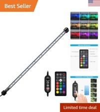 RGB Aquarium Light with Timer - Multicolor LED Light, Remote Control - 19 Inches