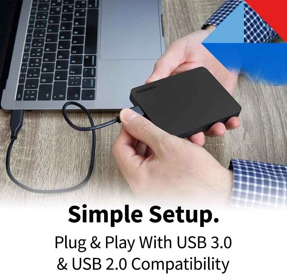Toshiba Canvio Basics 1 TB 2TB 4 TB 2,5 cala USB 3.0 Przenośny zewnętrzny dysk twardy - Zdjęcie 7 z 15