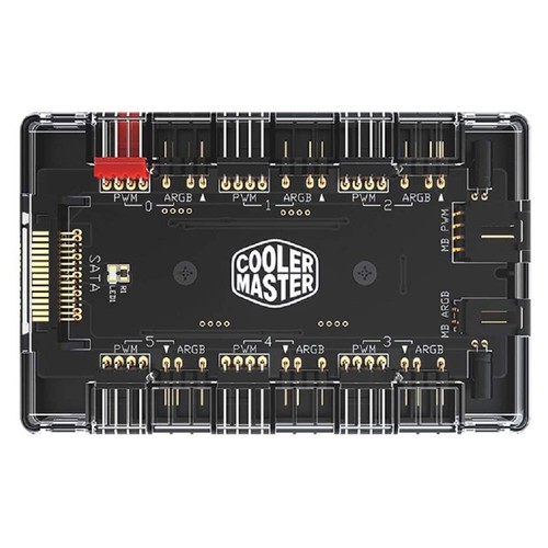 CoolerMaster MasterFan ARGB and PWM 5V/3PIN 6-Port Fan Hub Adapter