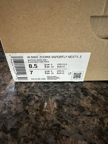 Nike ZoomX Vaporfly Next % 3 weiß silber grau schwarz DV4130-100 Damengröße 8,5 - Bild 9 von 11