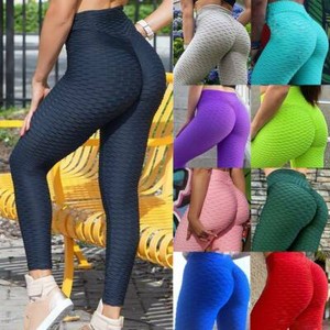 Women Push Up Leggings Yoga Pants Anti Cellulite Sports Ruched Scrunch Trousers