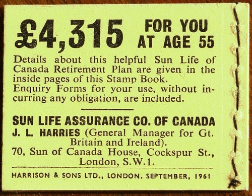 GB QEII 2/- booklet from September 1961 (N5) complete Cat £35 - Picture 2 of 2