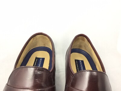 Bostonian Stockbridge Burgundy Tassel Leather Moc Loafers  display picture 2
