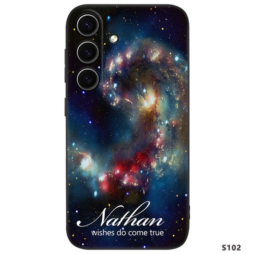 Planet Personalised Name Phone Case For Samsung Galaxy S24 A56 A16 A55 TPU Cover - Picture 3 of 45