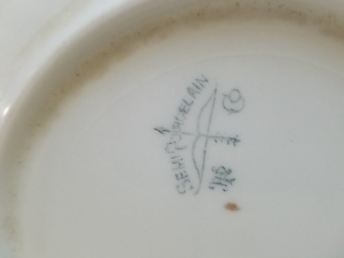 Vtg 1912 Antique Advertising China Plate Lindemann Bros General Merch Cost Texas - Imagen 7 de 7