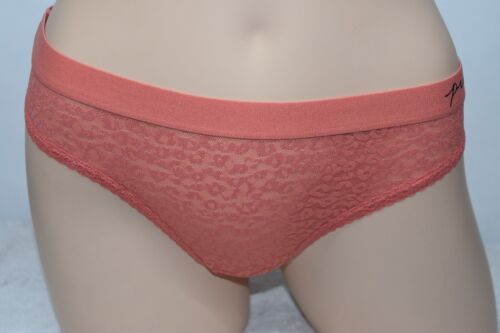 NWT Victoria's Secret Pink DUSTY ROSE Lace Thong XL XLarge Logo Panty - Picture 11 of 12