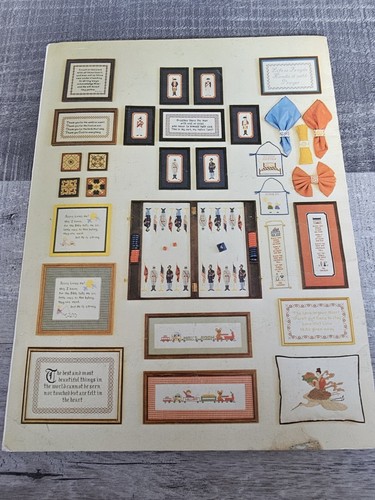 Tomorrow's Heirlooms Cross Stitch Book 1979 Patriotic Proverbs Napkin Ring 121b - Picture 4 of 5