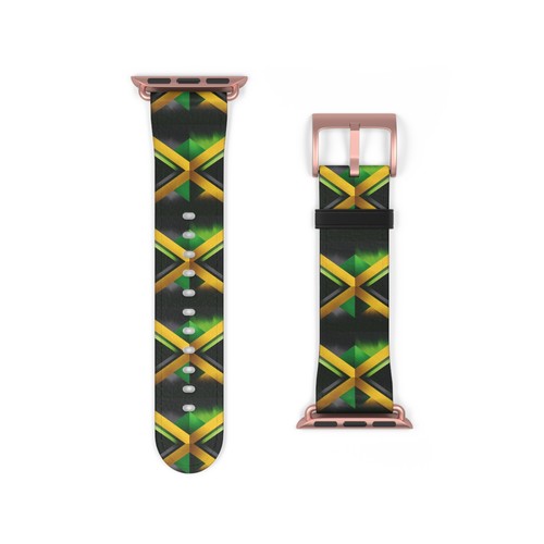 Flag World Jamaican Stylish Silicone Watch Band – Customizable - Photo 15 sur 33