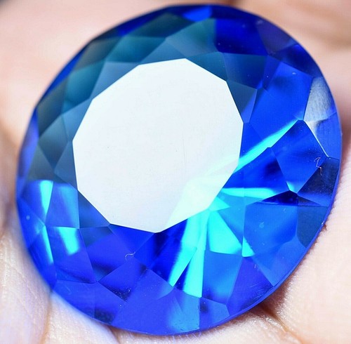 Lab Created 52.70 Ct Lustrous Blue Tanzanite GGL Certified Sparkling AAA+ Gem - Picture 2 of 6