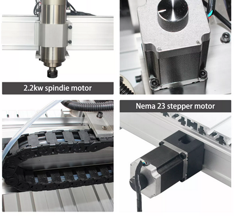 『IT』 4 Axis CNC 6040 2.2KW USB Milling Cutter Engraving Machine Wood Router 220V - Foto 7 di 14
