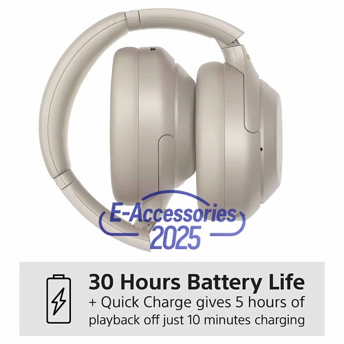 Sony WH-1000XM4 Wireless Noise Cancelling Over Ear style Headphones Silver - Bild 3 von 6