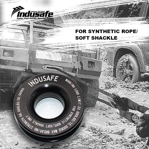 Anillo de recuperación de alta resistencia con bloque de arrebato polea cabrestante cuerda grillete suave 66000 lb - Imagen 6 de 9