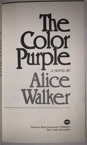 SIGNED, 1982, 1st Ed, THE COLOR PURPLE, by ALICE WALKER, PULITZER PRIZE WINNER - Picture 8 of 11