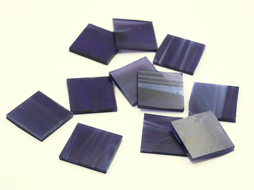 500 Grape Phantom Galaxy 1/2" Quadratische Buntglas Mosaikfliese | Bügeleinlage 96 coe - Bild 1 von 2