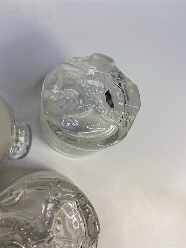 Vintage Covetro Bar Set 4 Low Ball Glasses Ice Bucket Tongs DeValbor Italy MCM - Picture 16 of 17