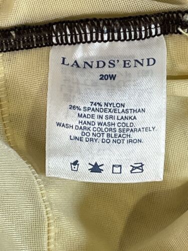 Lands End Swim Suit Slendersuit Womens 20W One Piece Palm Beach Resort Swimming - Picture 6 of 7