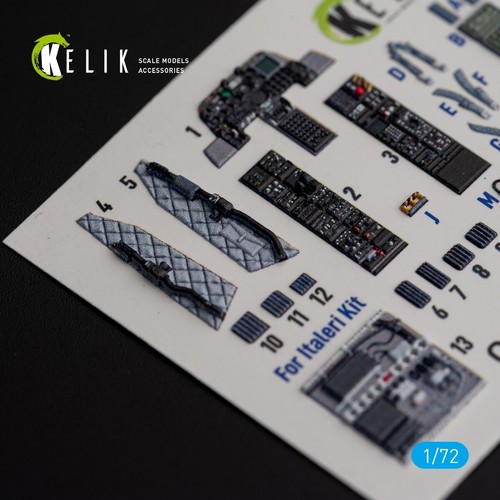 1/72 ResKit K72157 OA-10A "Thunderbolt" - interior 3D decals for Italeri kit - 第 2/7 張圖片