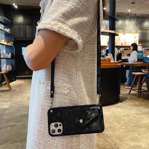 Hot Crossbody Wave Point Card Holder Wallet Case Cover For iPhone Samsung OPPO - Zdjęcie 8 z 16