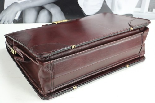 Maletín de cuero vintage ST. JAMES médico abogado bolsos adjuntos para hombre - Imagen 10 de 12