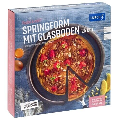 Lurch 85008 FlexiForm Springform mit Glasboden/runde Kuchenbackform (Ø 26 x 6cm) - Bild 2 von 4