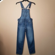 Abercrombie Fitch Kids Distressed Overalls Denim Jean Girls Size S