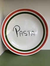 Große italienische Keramik Pastaschale La Primula MarketSquare Made in Italy grün rot