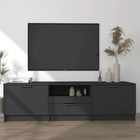 NNEVL TV Cabinet Black 140x35x40 cm Engineered Wood