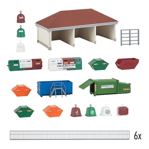 Faller 191733 HO/OO Gauge Recycling Depot Kit - Picture 1 of 2