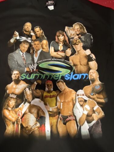 Brand New WWE SummerSlam 2006 Vintage Tee Hulk Hogan Mick Foley Wwf - Picture 2 of 11