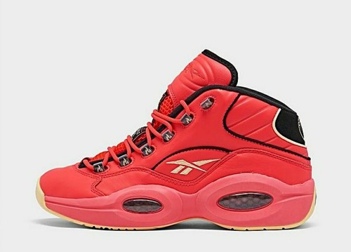 "New" 💥Reebok Basketball Men A.I. Question Mid x Hot Ones Red GV7093 Men's 9.5 - Picture 2 of 7