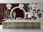 3D Coffee Bean Coffee Light Self-adhesive Removeable Wallpaper Wall Mural1 1440