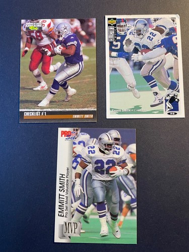 Three Emmitt Smith RB Dallas Cowboys #22 F - Picture 1 of 2