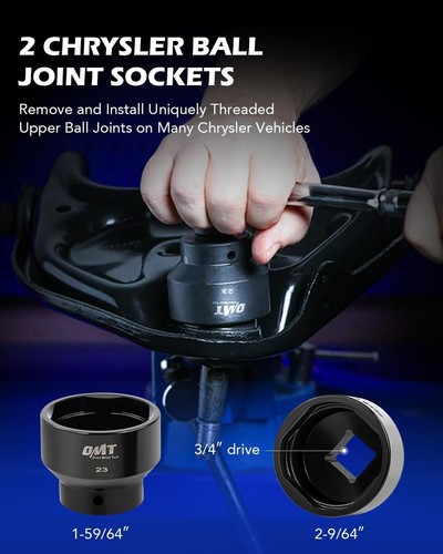 23pc Heavy Duty Ball Joint Press & U Joint Removal Kit - Universal Compatibility - Picture 6 of 9