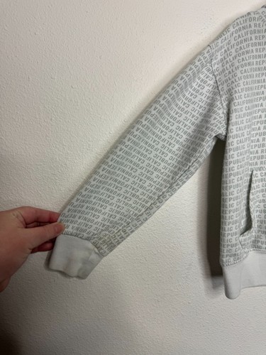 Eighty Eight Brand Size 4 California Republic Hoodie Sweatshirt Gray Long Sleeve - Picture 4 of 12
