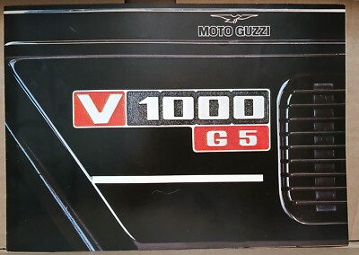 Moto Guzzi V 1000 G5 Motorcycle Brochure Technical Spec RARE NEW Dealer NOS vtg!