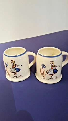 Pair of Waechtersbach Vintage German Mugs