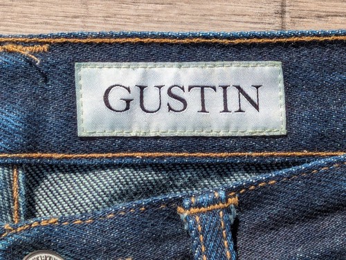 Mens Gustin 2015 Supple16 Jeans Japan 16 oz Selvedge Dark Denim 32x32 USA Slim - Picture 4 of 22