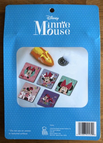 Disney Minnie Mouse 5pk Anti-Slip Safety Tub Shower Treads For Bathtub NEW - Picture 3 of 3