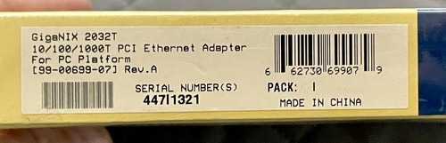 ASANTE FriendlyNET GigaNIX 2032T 10/100/1000T PCI Gigabit Ethernet Adapter lšk - Picture 15 of 16