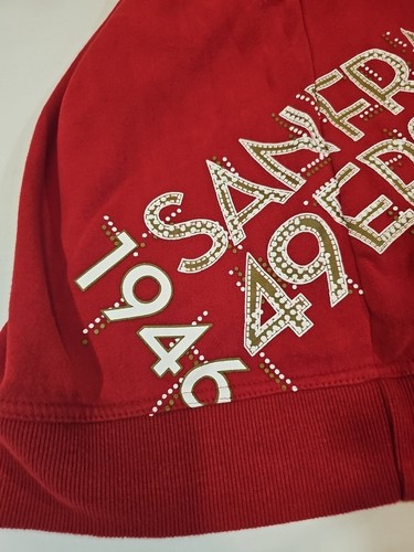 NFL Pro Line San Francisco 49ers Sudadera con Capucha Hombres XL Roja Auténtica NFL - Imagen 11 de 18