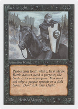 Black Knight x 1 Unlimited Edition Very Good up to Excellent _ MTG _ 4RCards