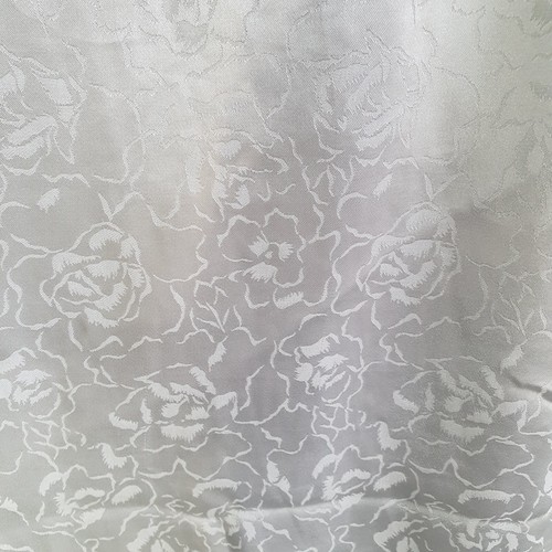 VTG Diamond Cut Lingere Negligee Sz 10 Ivory Lace Trim Floral Embellished Retro - Picture 11 of 11