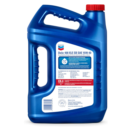 Delo 400 XLE SB Synthetic Blend SAE 15W-40 Heavy-Duty Diesel Motor Oil 1 Gallon - Picture 2 of 4